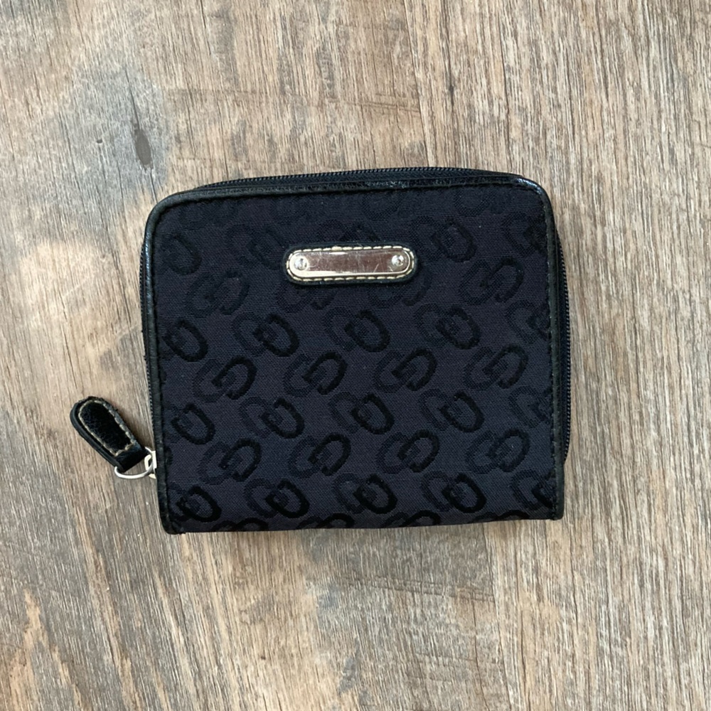 Monogram Black Card Holder Wallet